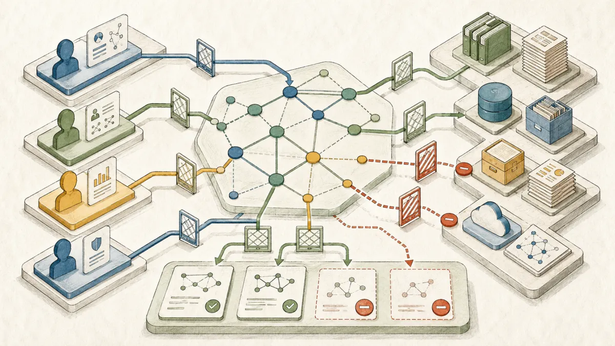 Rollen, Rechte und Pfad-Governance schneiden: GraphRAG-Governance kontrolliert Dokumente, Pfade und Ableitungen.